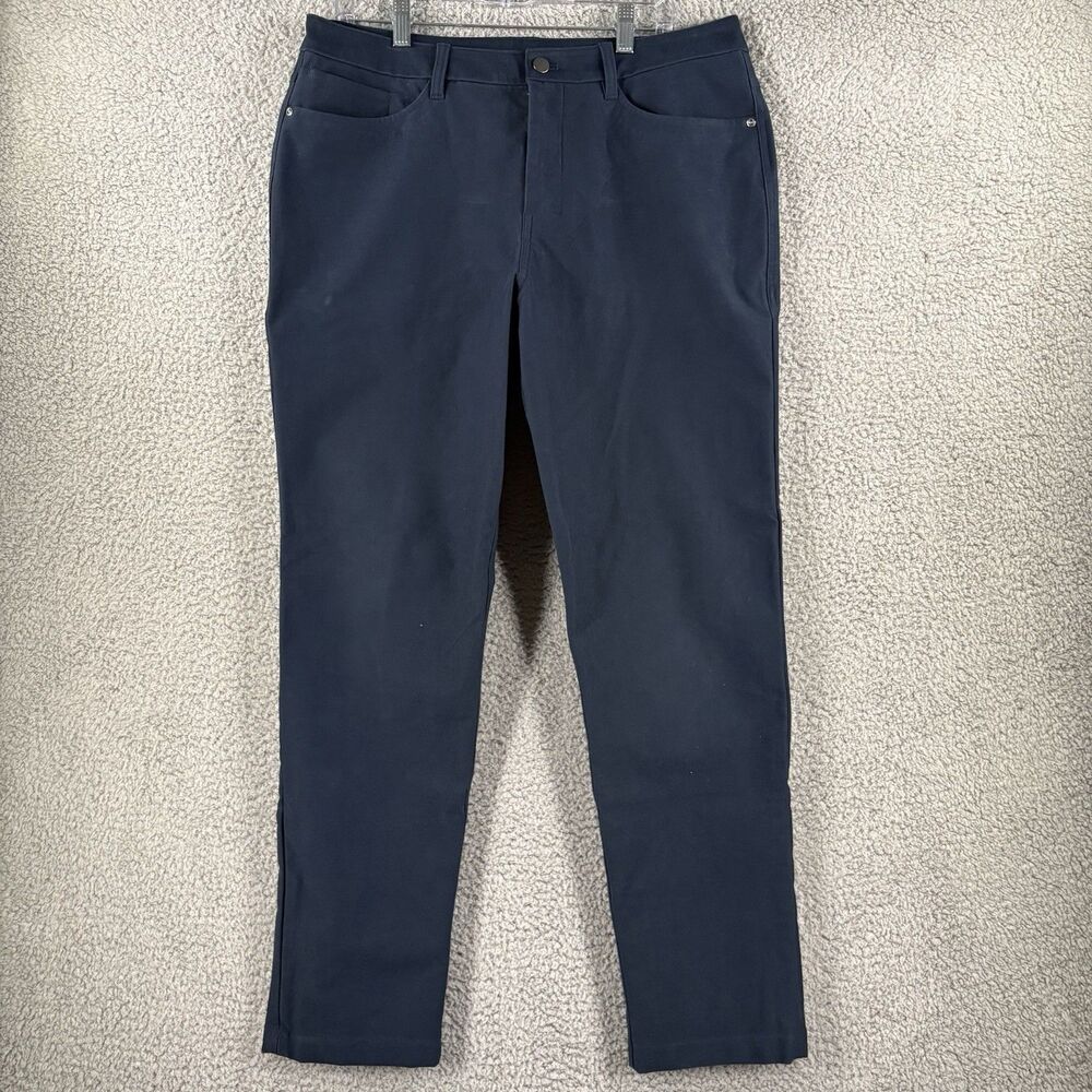Lululemon Pants Men's 34x31 ABC Classic Fit Utilitech Khakis Chino 5 Pocket Navy